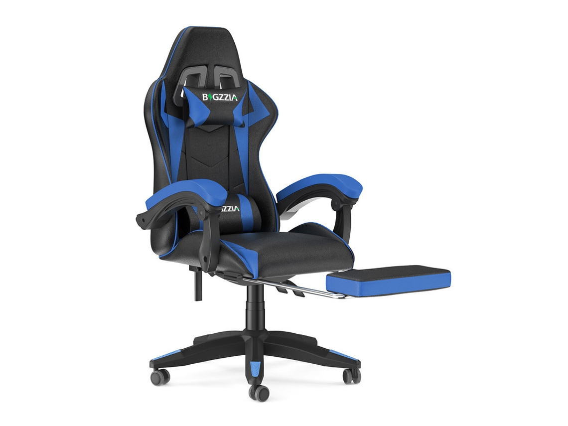 Cadeira Gaming BIGZZIA Estilo A1 (Até 136KG - Elevador a Gás Classe 2 - Preto azul)