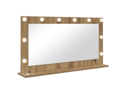Conjunto 1 Espelho De Quarto Vidaxl Castanho Vidro (100 X 55 X 18 Cm)