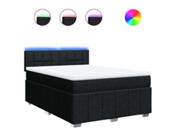 Box Spring Bed, Box Spring Beds Vidaxl Preto Tecido (140 X 190 Cm)
