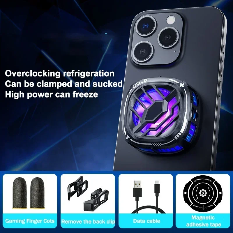 Dissipador de Calor MDUG para Celular com Clipe Traseiro e Ventoinha