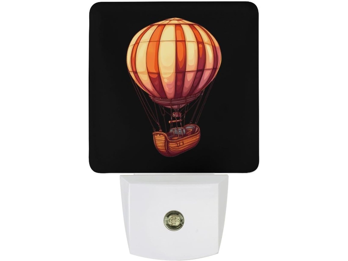 Luminária De Parede Led Em Formato Balão Ar Quente Com Sensor Crepuscular