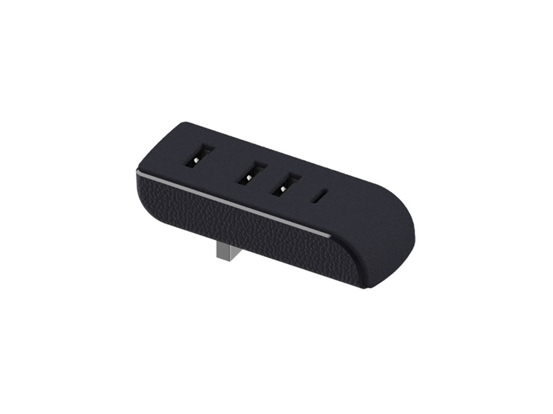 Estação De Ancoragem Bestvite Porta Luvas Reunindo Usb Hub Acessórios Rápidos Para Carros Preto