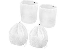 Conjunto de 4 Sacos Lavanderia com Cordão, Malha Fina para Máquina Lavar Roupa, Ideais Lingerie, CHABERLU