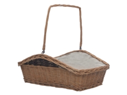 Vidaxl Cesto Para Lenha Com Pega 61,5x46,5x58 Cm Salgueiro Castanho