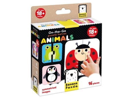 Livro On The Go Puzzle Halves Animals 18 Meses De Desconocido (espanhol)