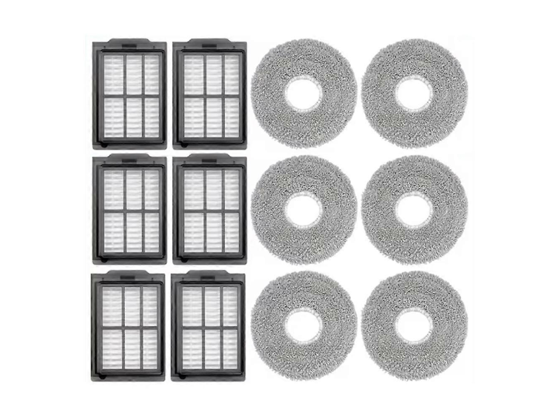 Conjunto De 12 Peças De Reposição Para Aspirador Robô 3i P10 Ultra: Filtro De Aspirador, Pano De Limpeza, Filtro Hepa E Almofadas De Limpeza.