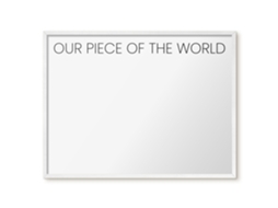 Magnetic Board Our Piece Of The World For The Living Room Espelharte (80x60 Cm)