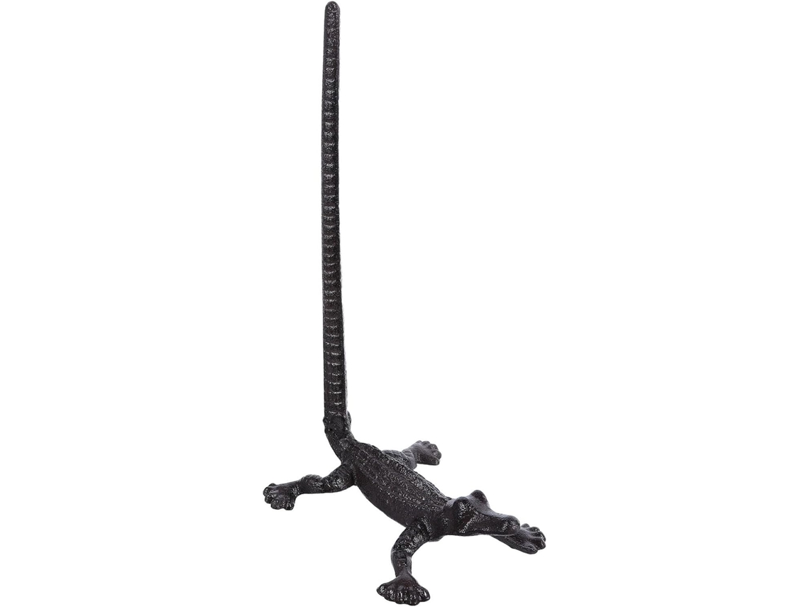 Porta Papel Higiênico De Ferro Fundido Grande Capacidade Com Design Crocodilo E Suporte Independente Para Banheiro