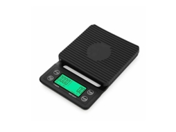 BALANÇA PORTÁTIL AQUAFORGE digital para café com visor LCD, temporizador e capacidade de 5 Kg