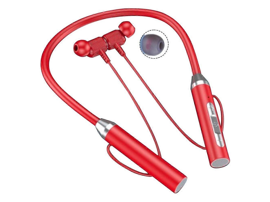 Fone De Ouvido Bluetooth Sem Fio Tipo Pescoço Estéreo Com Redução De Ruído, Universal, Com Plugue Para Fone De Ouvido Esportivo E Microfone, Azul