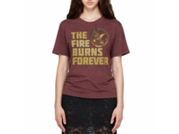 Rockinstone Hunger Games Movie Let The Games Begin Heather Vintage Maroon Adult T-shirt Size:s
