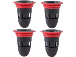 Acessórios para Pia de Cozinha: Conjunto de 4 Ralos de Borracha Inodoros para Piso. AQUAFORGE