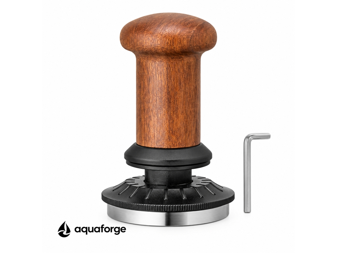 Tamper De Café Aquaforge Com 51 Mm E Madeira Para Espresso