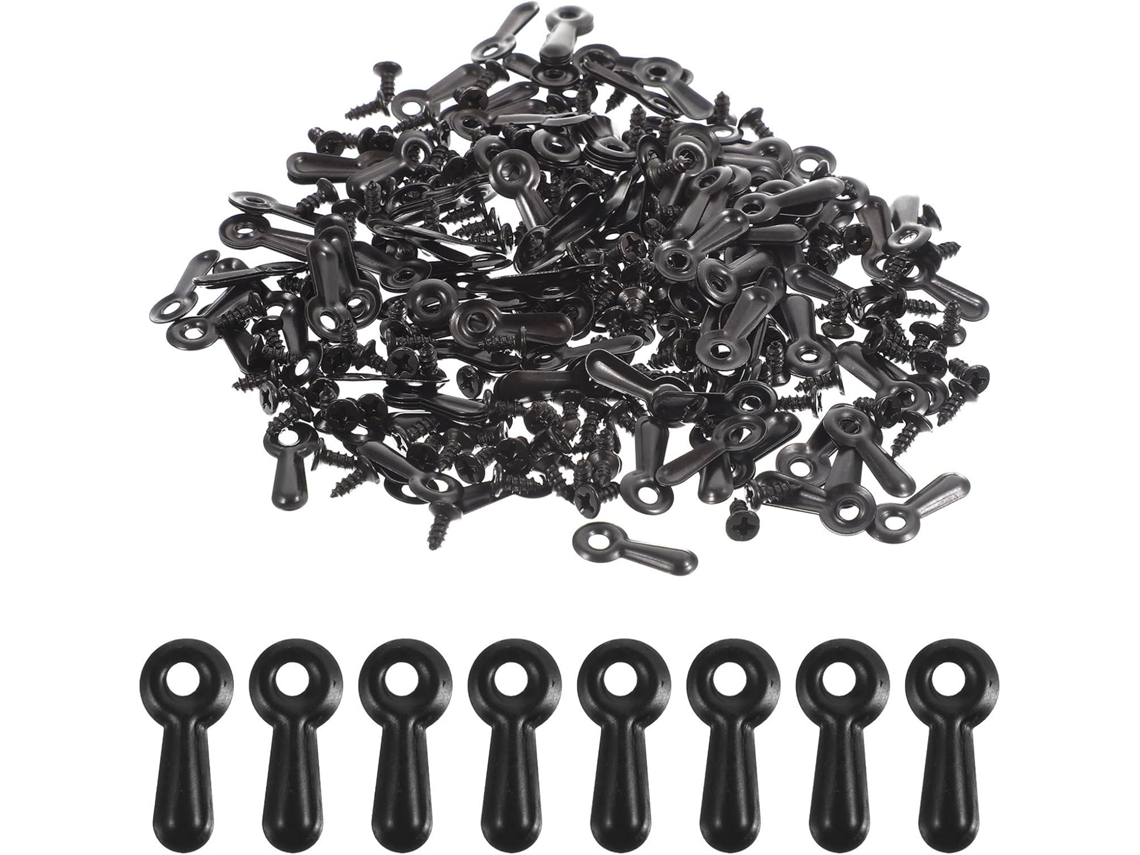 Puxadores Giratórios Para Pendurar, 160 Peças, Metal Preto, Acessórios