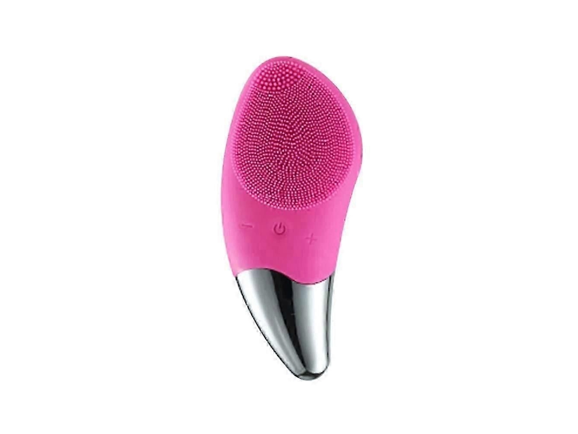 Cepillo de Limpeza Facial Sônico Masajeador Silicone Elétrico e Impermeável Limpiador Rec Arregável GOKOCO (rojo)