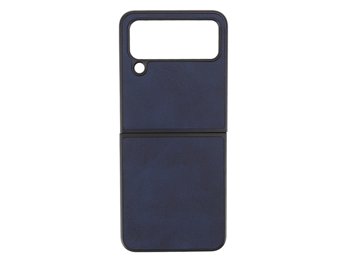 Aetheria capa de Couro Sintético Anti queda e Resistente a Arranhões para Samsung Galaxy Z Flip 4 Azul