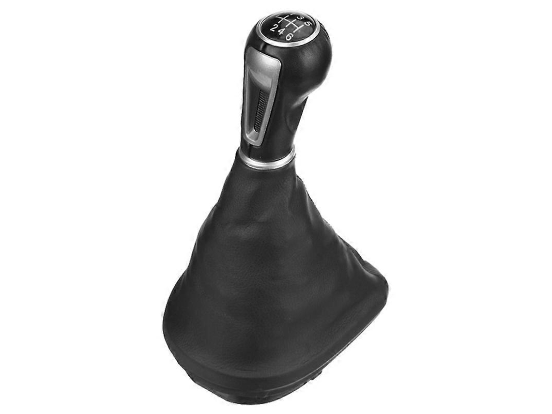 Speed Car Leather Gear Shift Knob Frame Dust Boot Cover For Ii Toledo Iii Altea Xl