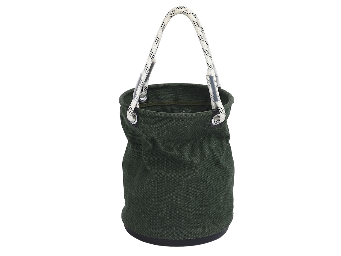 Cubo De Lona 40x30cm 30kg Carga Portátil Com Fundo Plástico Pregos Parafusos Organizador De Ferramentas Para Manutenção Verde