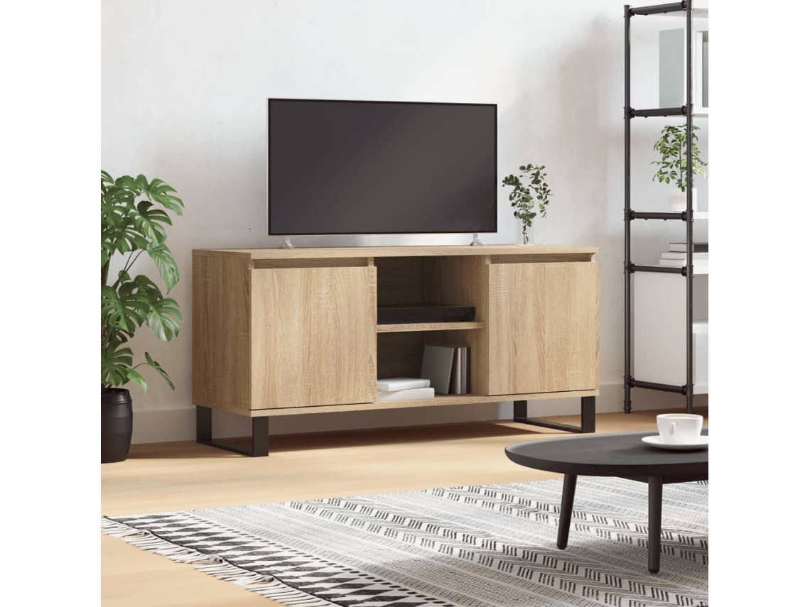 Móvel de Tv 104X35X50 Cm Derivados de Madeira Carvalho Sonoma VIDAXL