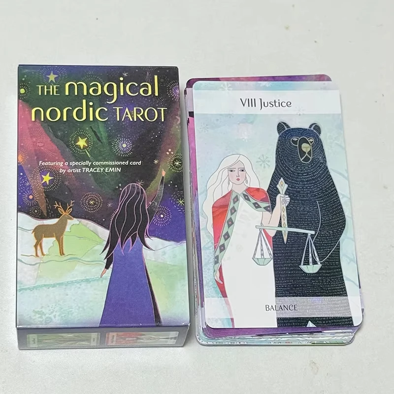 O Baralho Mágico De Tarô Nórdico, Com 10 X 6,3 Cm E 79 Cartas, É Inspirado Na Mitologia E No Folclore Nórdicos Antigos.