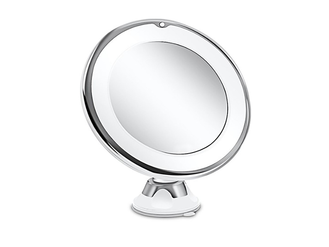 Espejo De Maquillaje Led Con 10x Aumento Y Rotación 360°