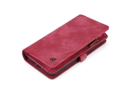 Capa LAXISCREED Iphone 7plus/8plus Couro Vermelha Cartão