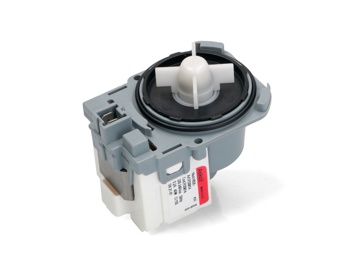 Bomba Elétrica com Encaixe Baioneta Rast 5 40w Bosch para Máquina de Lavar Roupa Pmp002un ASKOLL