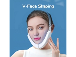 Máquina De Duplo Queixo Massajador Facial Modelação De Rosto Em V E Reafirmação Da Pele Com 6 Modos E 12 Níveis De Intensidade Branco Yizhood