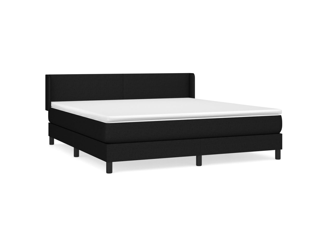 Box Spring Bed, Box Spring Beds Vidaxl Preto Tecido (180 X 200 Cm)