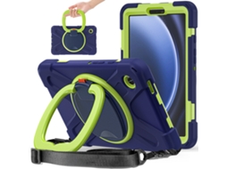 Capa Para Samsung Tab A9 8.7 Com Suporte Giratório De Silicone E Proteção Contra Quedas ) Azul Marinho Sfushos (sm X110/x115 (2023)