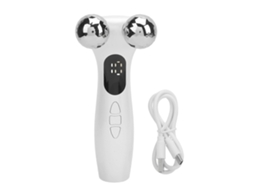 Massageador Facial 4d com Rolos para Lifting e Firmeza da Pele, Contorno Dos Olhos, Rosto Co Rpo GOKOCO (branco)