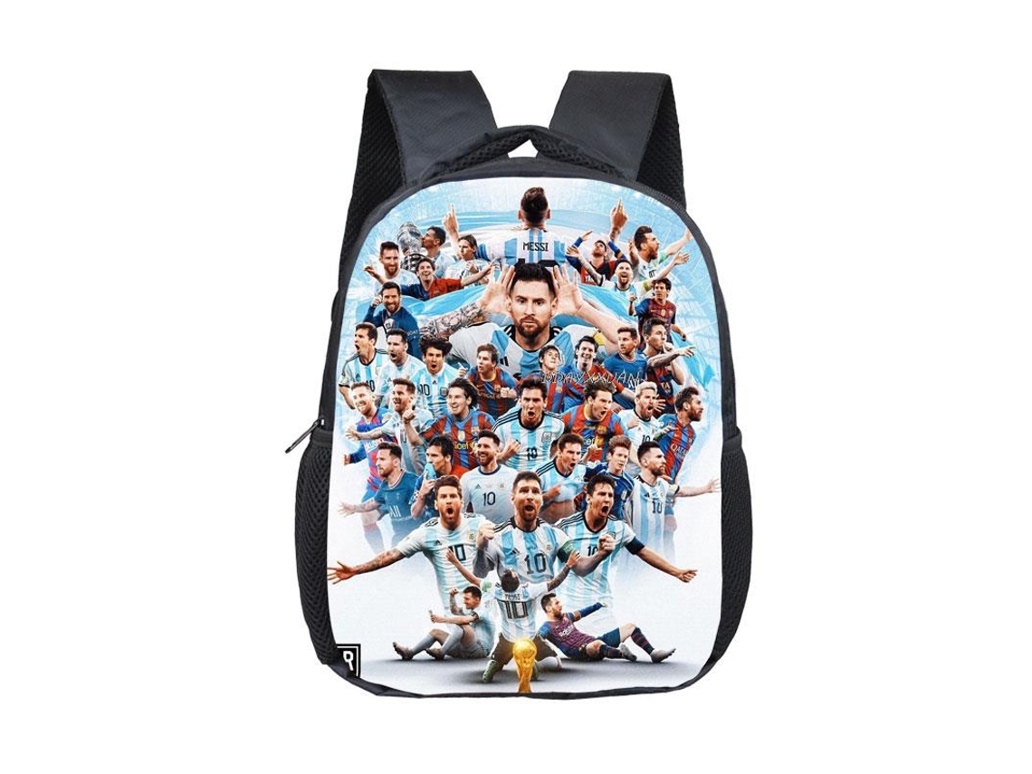 Mochila Messi Infantil Estampa De Desenho Animado Mochila Escolar Para Estudantes Slowmoose