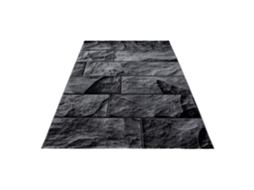 Parma Oltu Tapete Pelo Curto Retangular 160x230cm Preto