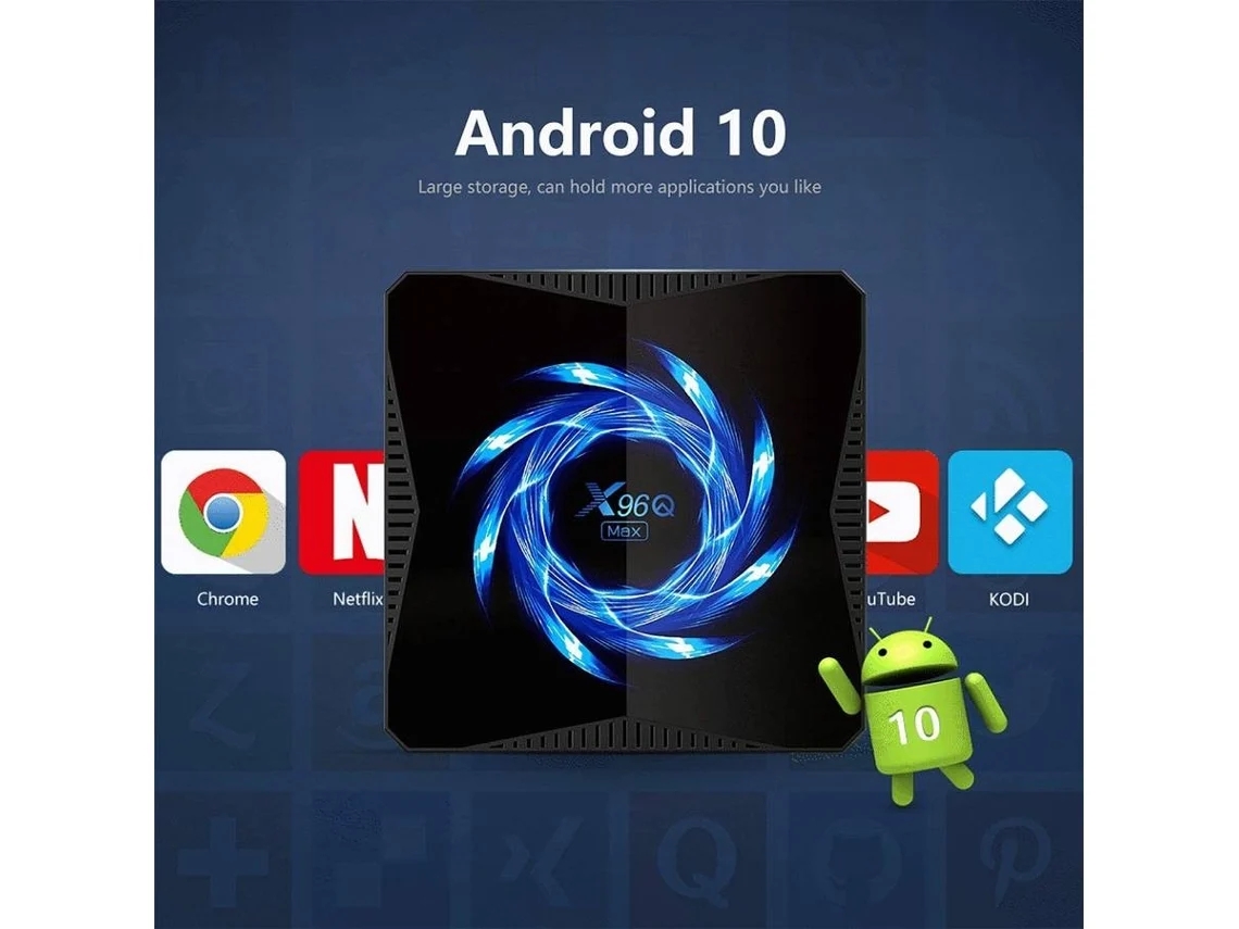 Box Smart Tv Ydcy X96Qmx 726-Xw3 Android 6K Ultra Hd 4 Gb Ram Wi-Fi