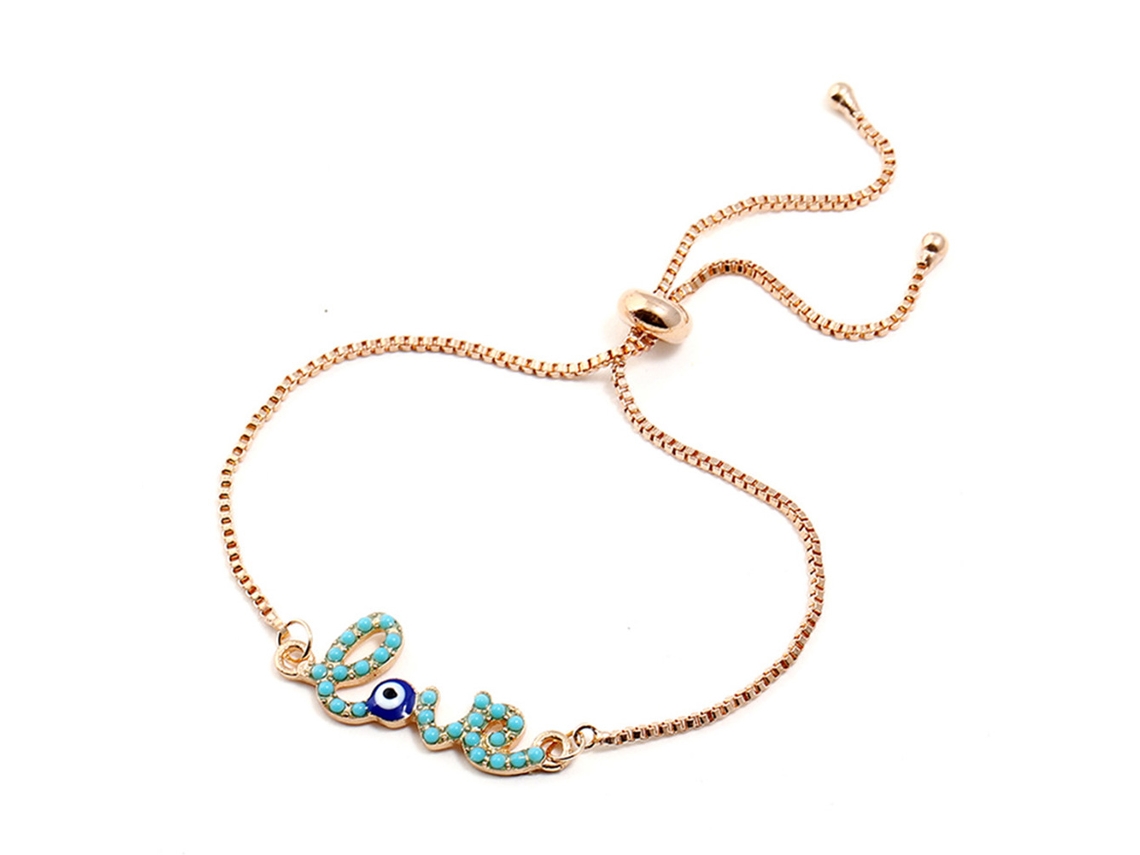 Pulseira Com Pingente Olho Do Amor Estilo Euramericano Personalidade