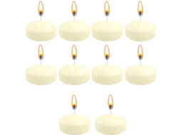 10 Velas Flutuantes Sem Perfume Para Casamentos, Piscinas E Banheiras, Elegantes Centros De Mesa Decorativos