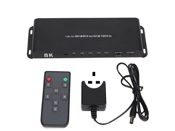 2026 switcher 8k Hd 4 Entradas 1 Saída 40gbps Controle Remoto
