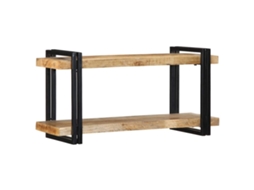 Prateleira de parede VIDAXL Marrom Madeira de mangueira (90x33x45cm)