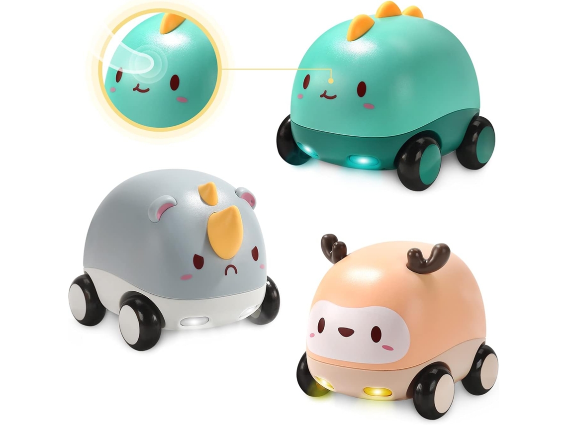 Carros Movidos a Fricção Carrinhos de para Bebês com Luzes e Música Música de Interruptor com Um Clique Conjunto de Brinquedos Para JEDBESETZT