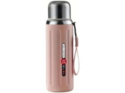 Garrafa Térmica Para Água Quente Ou Fria, Café, Infusão De Chá, Garrafa 600ml Em Aço Inox Sus 316 (rosa)*