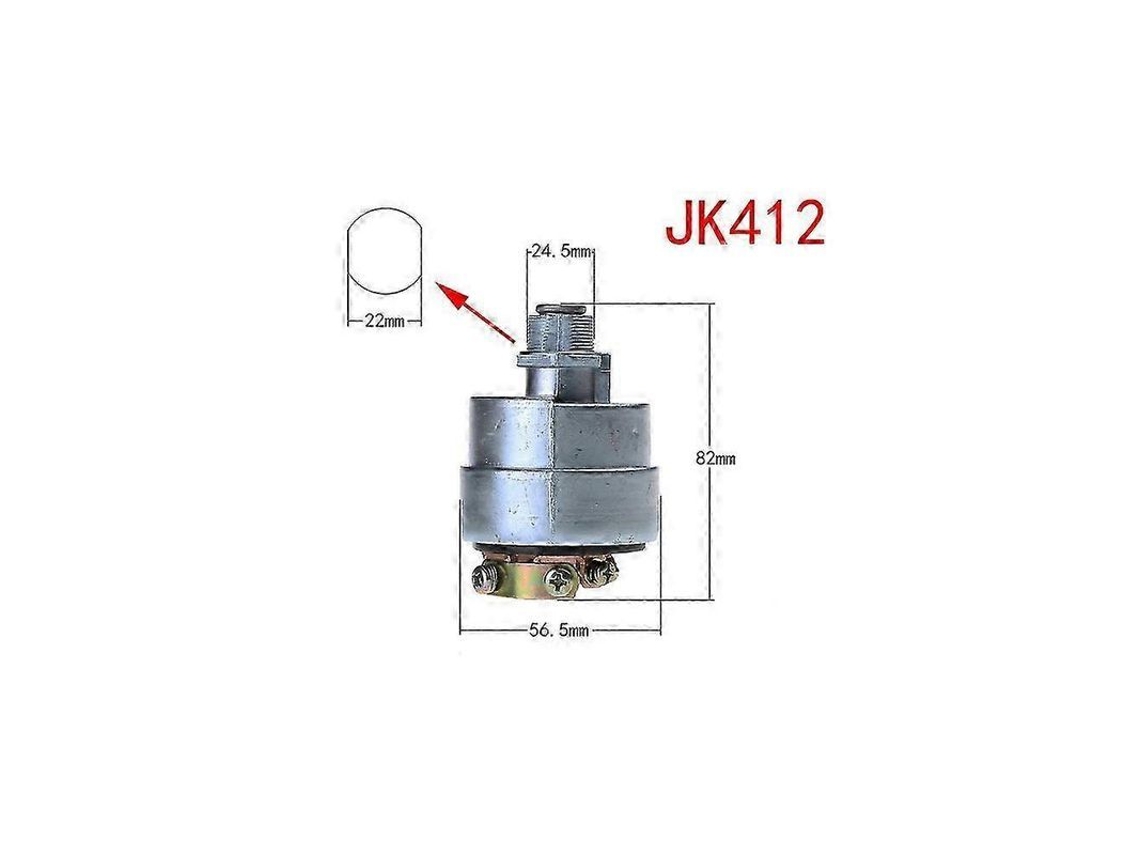 Chave De Ignicao Com Pré-aquecimento Para Veículos De Engenharia E Carros Com 2 Chaves Jk406c Jk412 Jk412