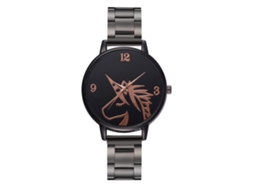 Relógio de Pulso Feminino Fashion de Quartzo com Pulseira de Aço Casual Elegante