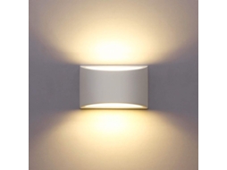 Lâmpada De Parede Interior Led Branca 7w Luz Branca Quente Moderna De Gesso Para Dormitório Lar Passagem