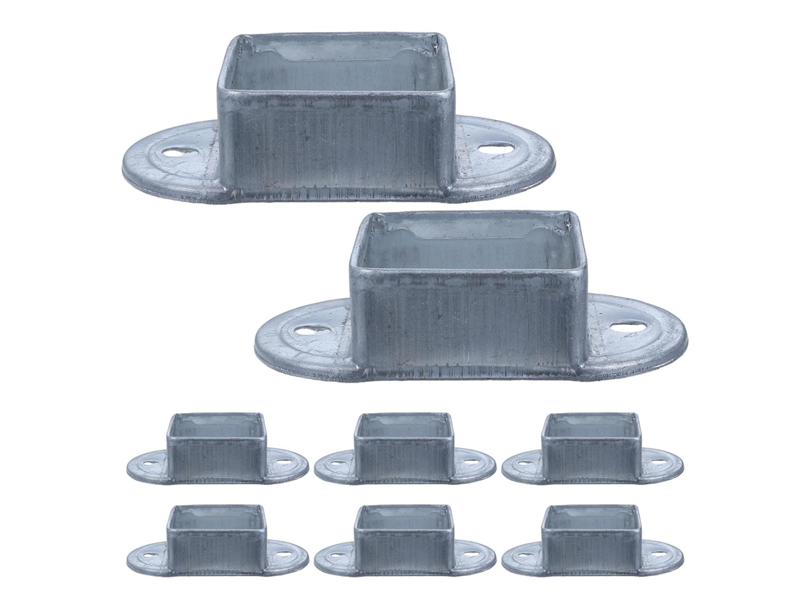 Conjunto De 8 Bases Quadradas De 2 Polegadas Para Postes De Corrimão