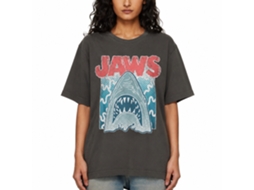 Rockinstone Jaws Movie Wiggles Solid Smoke Adult T-shirt Size:s