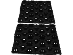 Conjunto de 2 Capas Almofada em Pelúcia com Estampa Fantasmas para Decoração Cama, Sofá e Poltrona. CHABERLU