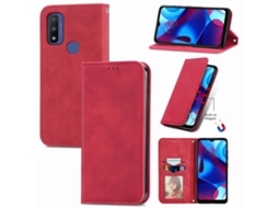Capa De Couro Com Flip Horizontal Magnético Para Motorola Moto G Pure Retro Skin Feel