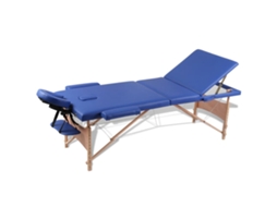 Massage Table, Massage Tables Vidaxl Azul Madeira