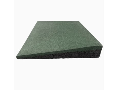 Placa de Borracha Biselada 500X250 Mm 40 Mm Verde LESTARE