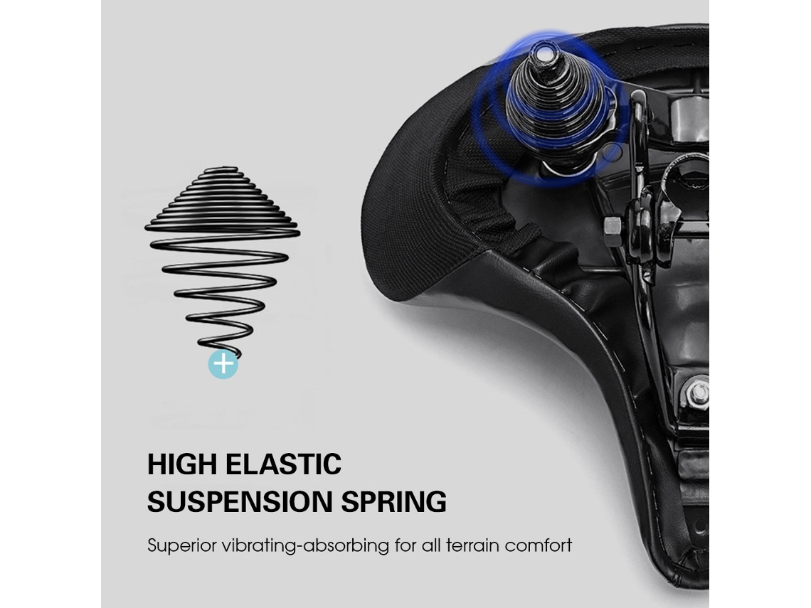 Asiento Ancho Para Bicicleta Confortable Silla De Bicicleta Impermeable Para Montaña Carretera Mtb Hombre Mujer Accesorios Ciclismo